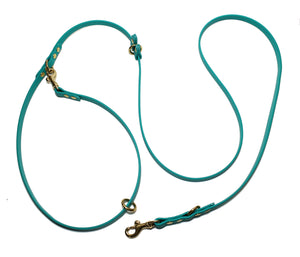 Ultra Thin Convertible Waterproof Leash in Genuine Biothane - Light 9mm (3/8") width
