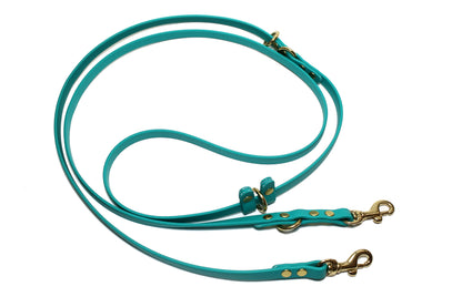 Ultra Thin Convertible Waterproof Leash in Genuine Biothane - Light 9mm (3/8") width