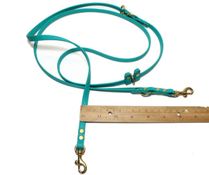Ultra Thin Convertible Waterproof Leash in Genuine Biothane - Light 9mm (3/8") width