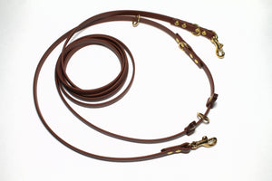 Ultra Thin Convertible Waterproof Leash in Genuine Biothane - Light 9mm (3/8") width