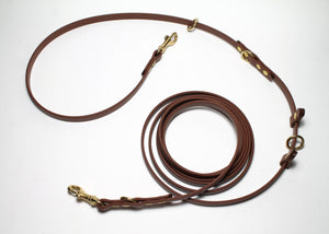 Ultra Thin Convertible Waterproof Leash in Genuine Biothane - Light 9mm (3/8") width