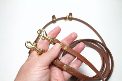 Ultra Thin Convertible Waterproof Leash in Genuine Biothane - Light 9mm (3/8") width