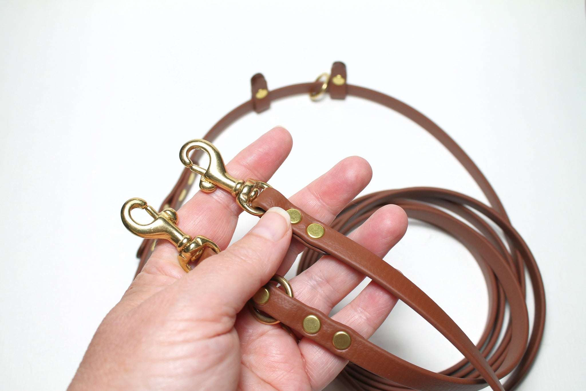 Ultra Thin Convertible Waterproof Leash in Genuine Biothane - Light 9mm (3/8") width