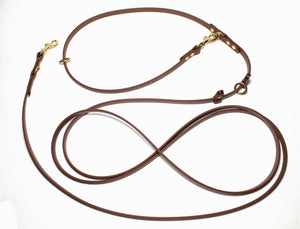 Ultra Thin Convertible Waterproof Leash in Genuine Biothane - Light 9mm (3/8") width