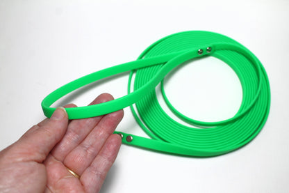 Lighter Weight Waterproof leashes - leash for cats - tracking recall long line - 3/8" (9mm) Biothane