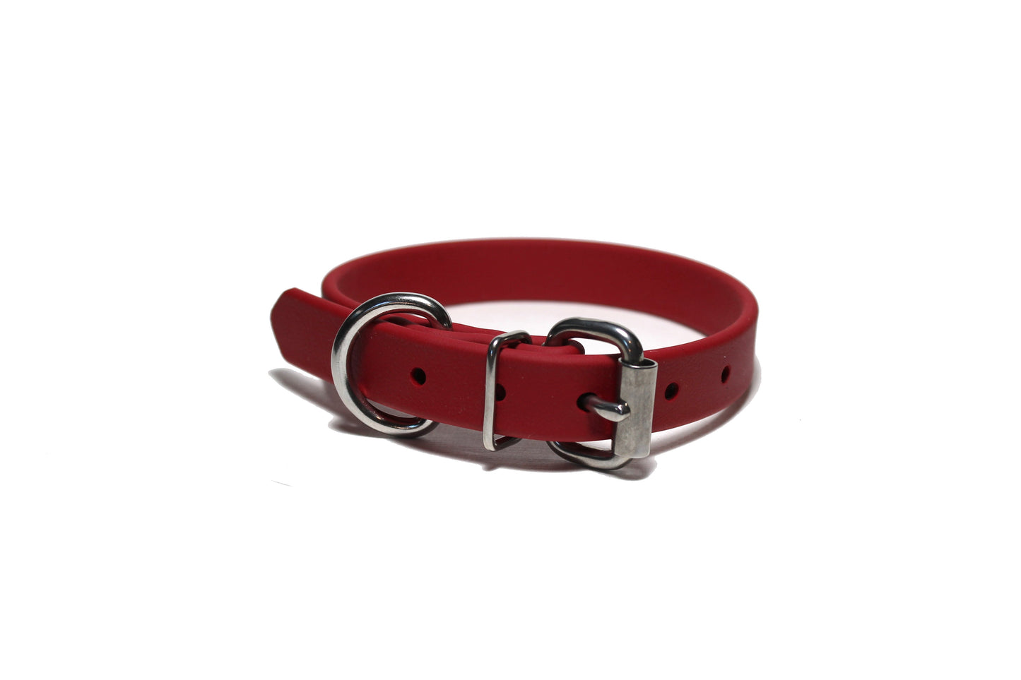 Chili Red Biothane Dog Collar - 3/4" (20mm) wide