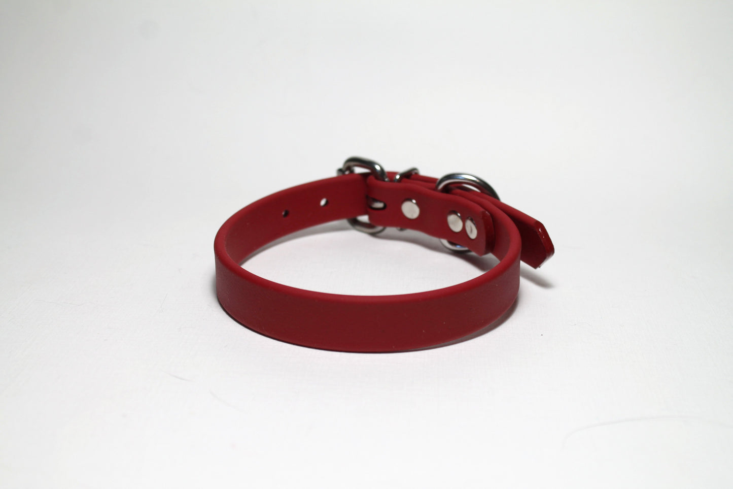 Chili Red Biothane Dog Collar - 3/4" (20mm) wide