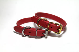 **NEW Chili Red Biothane Dog Collar - 3/4" (20mm) wide