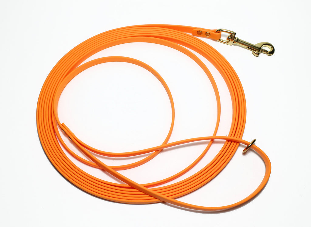 Bright Pumpkin *Extra Thin* Waterproof Tracking Recall Long Line