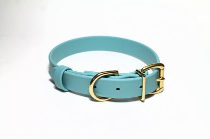 Dusty Turquoise Biothane Dog Collar - 1 inch (25mm) wide