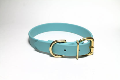Dusty Turquoise Biothane Dog Collar - 1 inch (25mm) wide