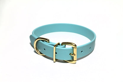 Dusty Turquoise Biothane Dog Collar - 1 inch (25mm) wide