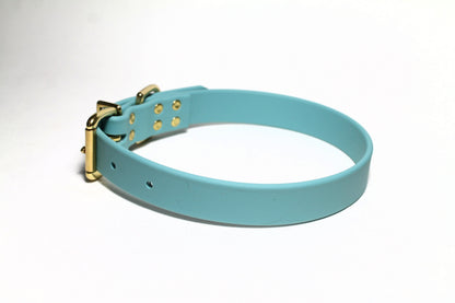 Dusty Turquoise Biothane Dog Collar - 1 inch (25mm) wide