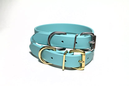 Dusty Turquoise Biothane Dog Collar - 1 inch (25mm) wide