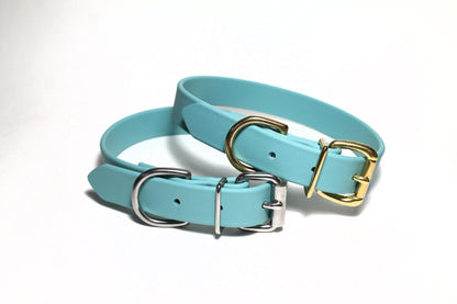 Dusty Turquoise Biothane Dog Collar - 1 inch (25mm) wide
