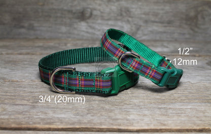 Cameron of Lochiel clan tartan - dog collar
