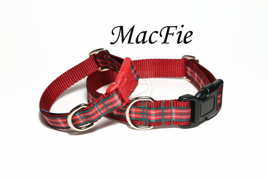 MacFie (McFee) Clan tartan - dog collar
