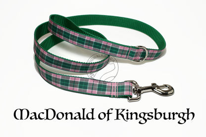 Tartan Dog Leash - MacDonald of Kingsburgh clan Tartan