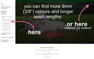 Lighter Weight Waterproof Tracking Recall Long Line - leash for cats - 3/8" (9mm) Biothane