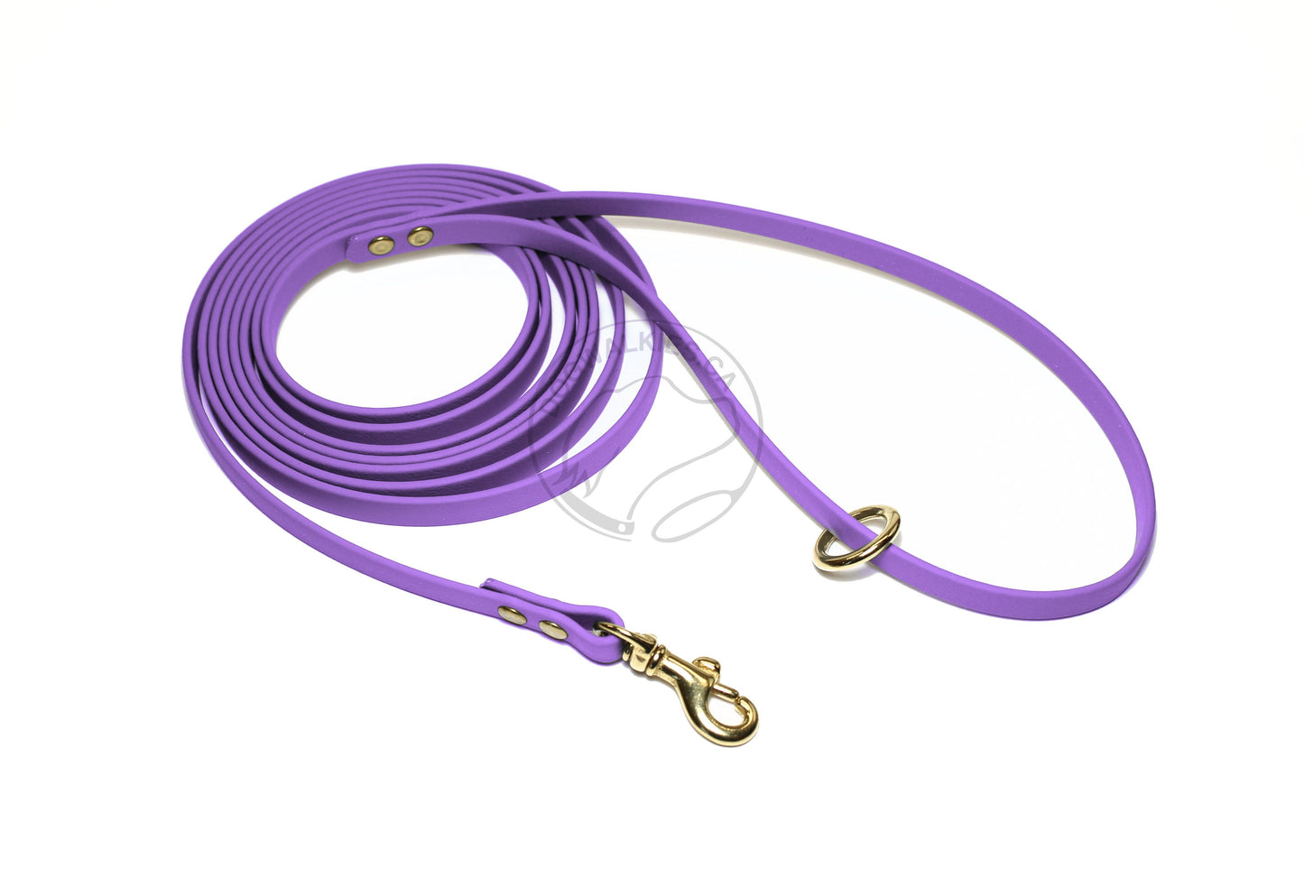 Lighter Weight Waterproof Tracking Recall Long Line - leash for smaller dog or cats - 3/8" (9mm) Biothane