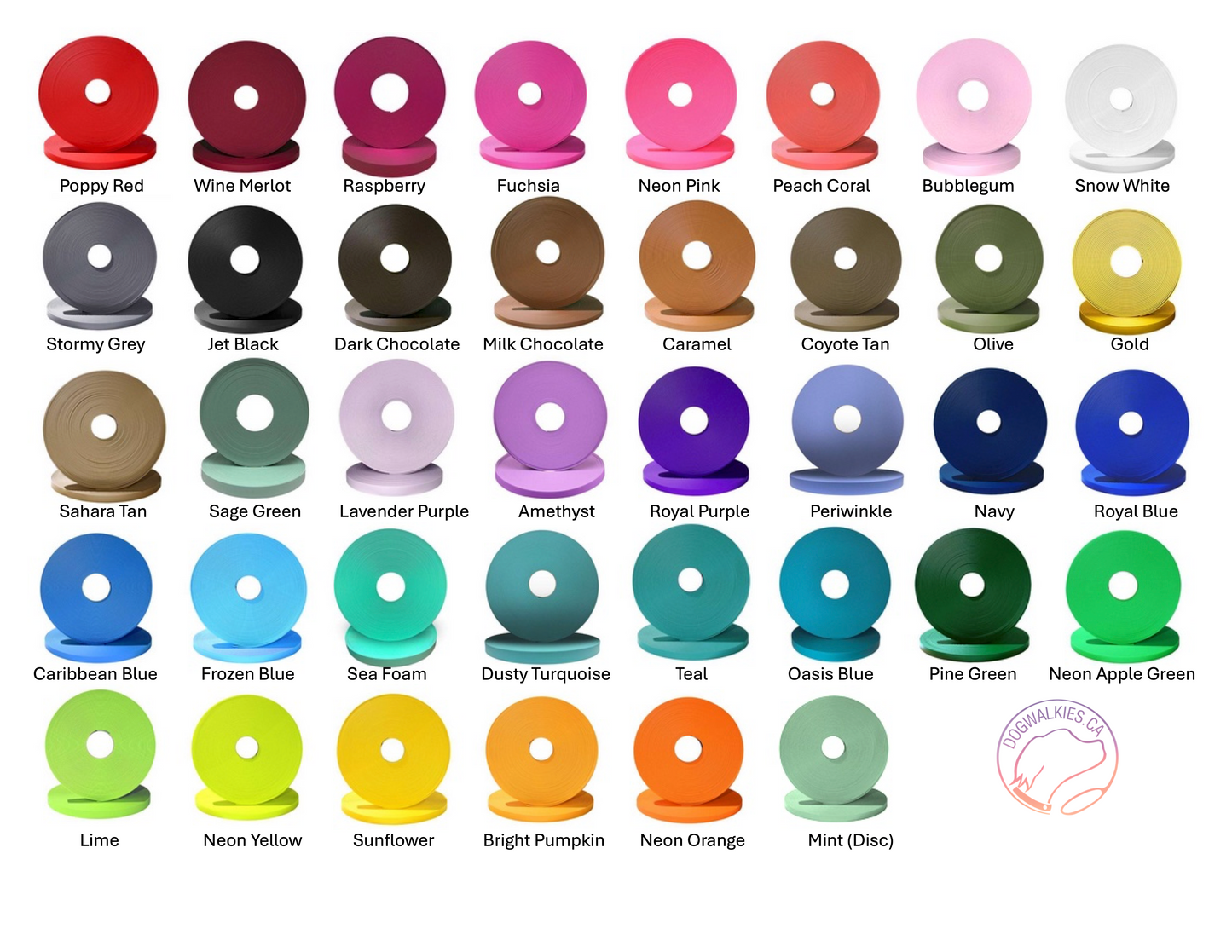 Dog Collar with Breakaway Buckle and O ring - Genuine Biothane Vegan Leather - 12mm (1/2") width - O Ring Collar