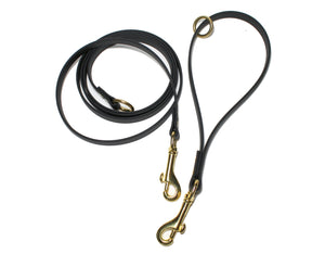 Two Section Leash, Handle with Drag Line - Biothane Dog Leash 12mm (1/2") wide