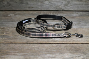 Tartan Dog Leash - Blackberry Plaid