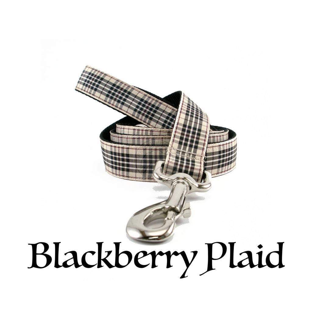 Tartan Dog Leash - Blackberry Plaid