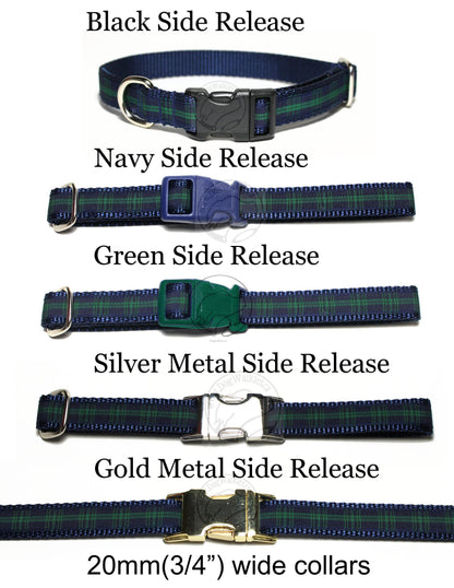 Blackwatch clan tartan - dog collar