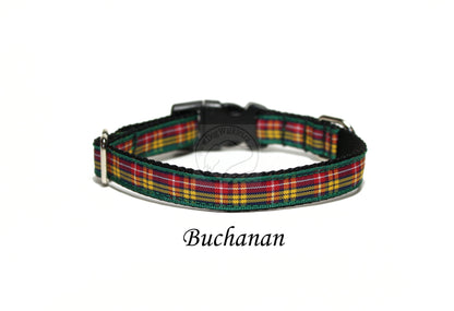 Tartan Cat Collar - Breakaway - 1/2" (12mm) wide