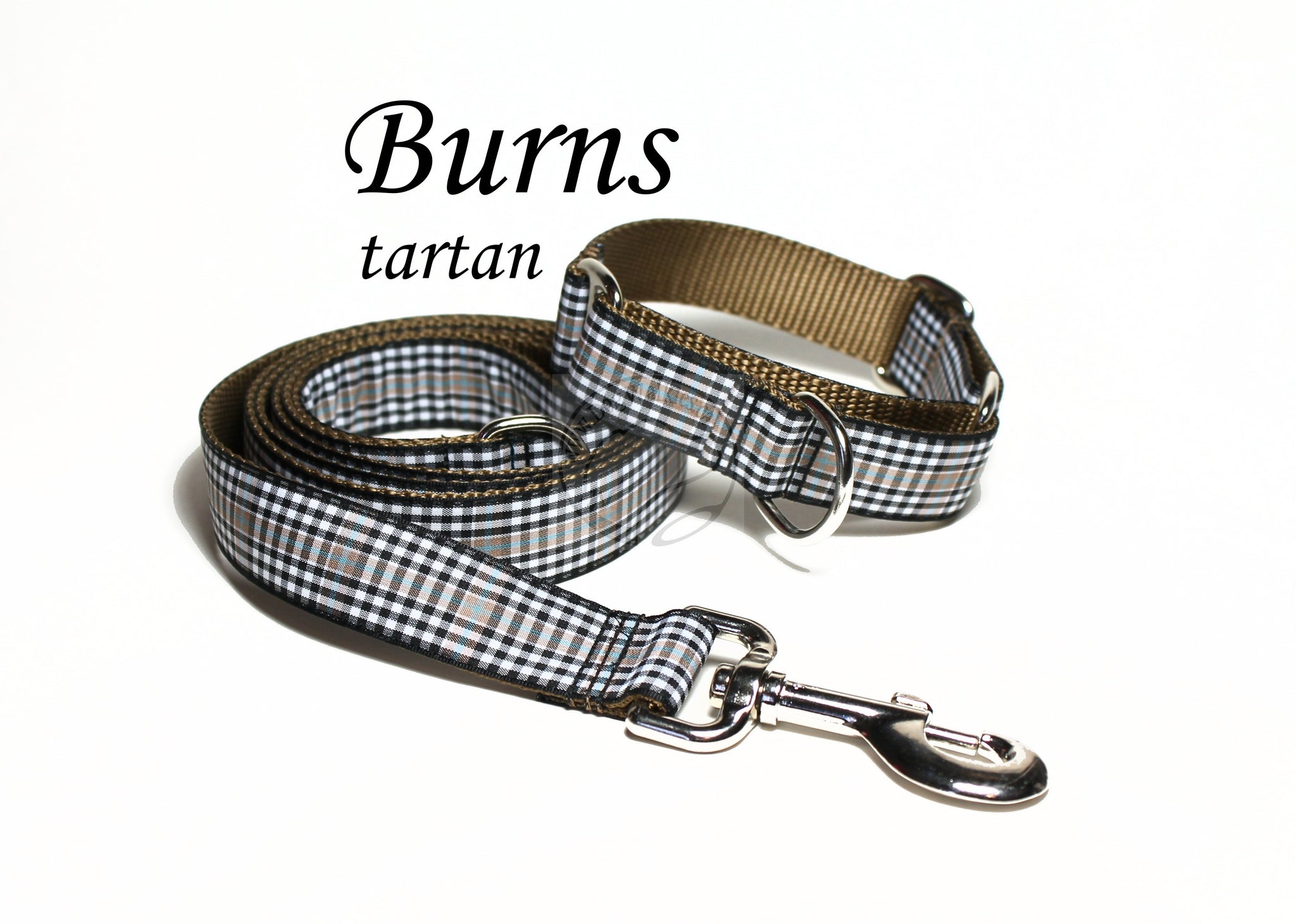 Burns Clan tartan - dog collar