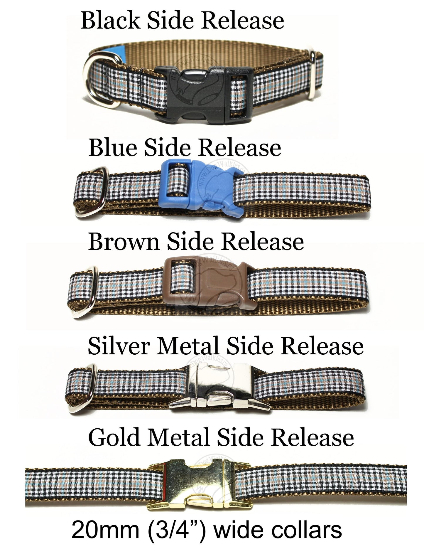 Burns Clan tartan - dog collar