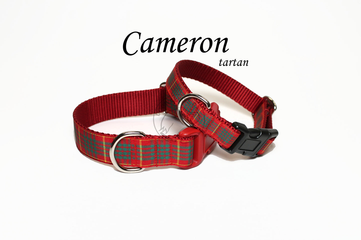 Cameron clan tartan - dog collar