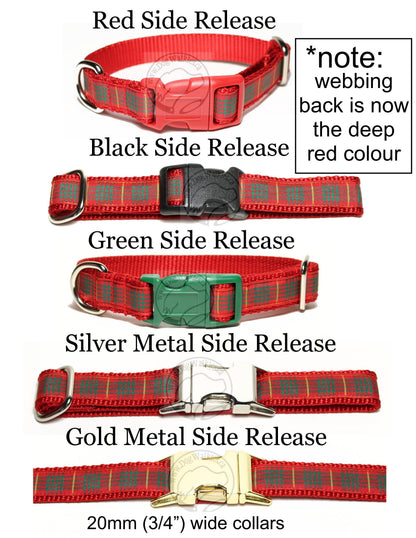 Cameron clan tartan - dog collar