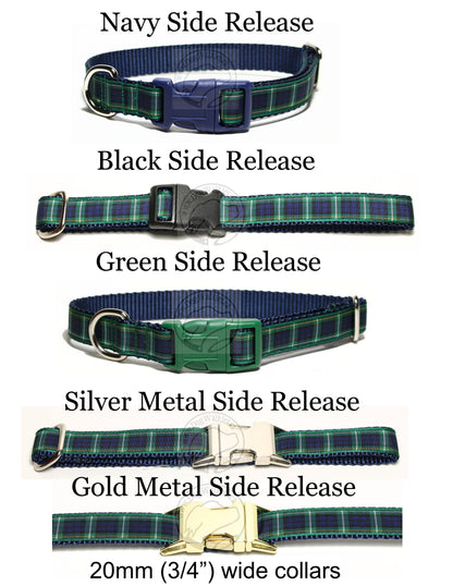 Campbell clan tartan - dog collar