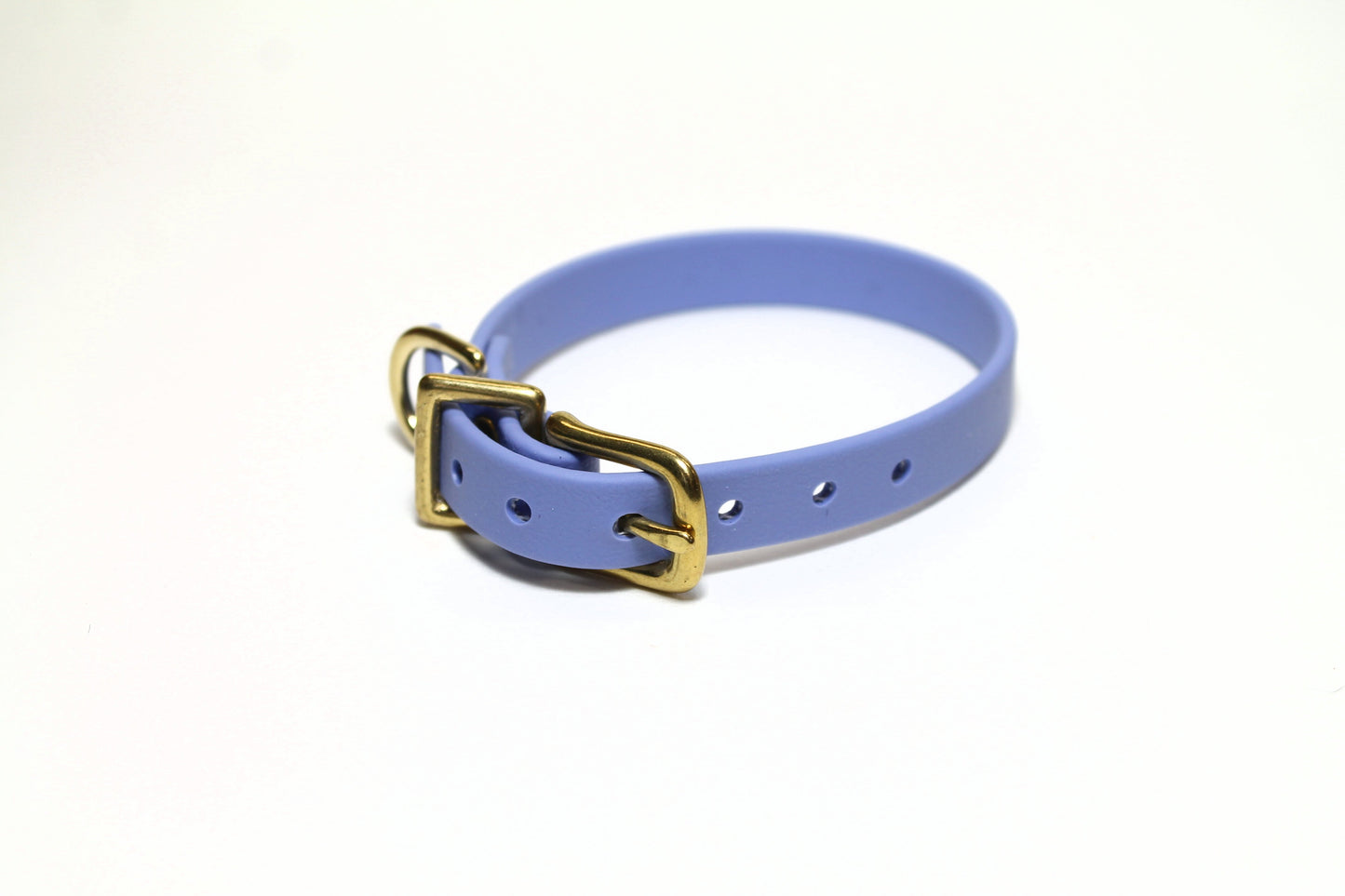 Periwinkle Biothane Small Dog Collar - 1/2" (12mm) wide