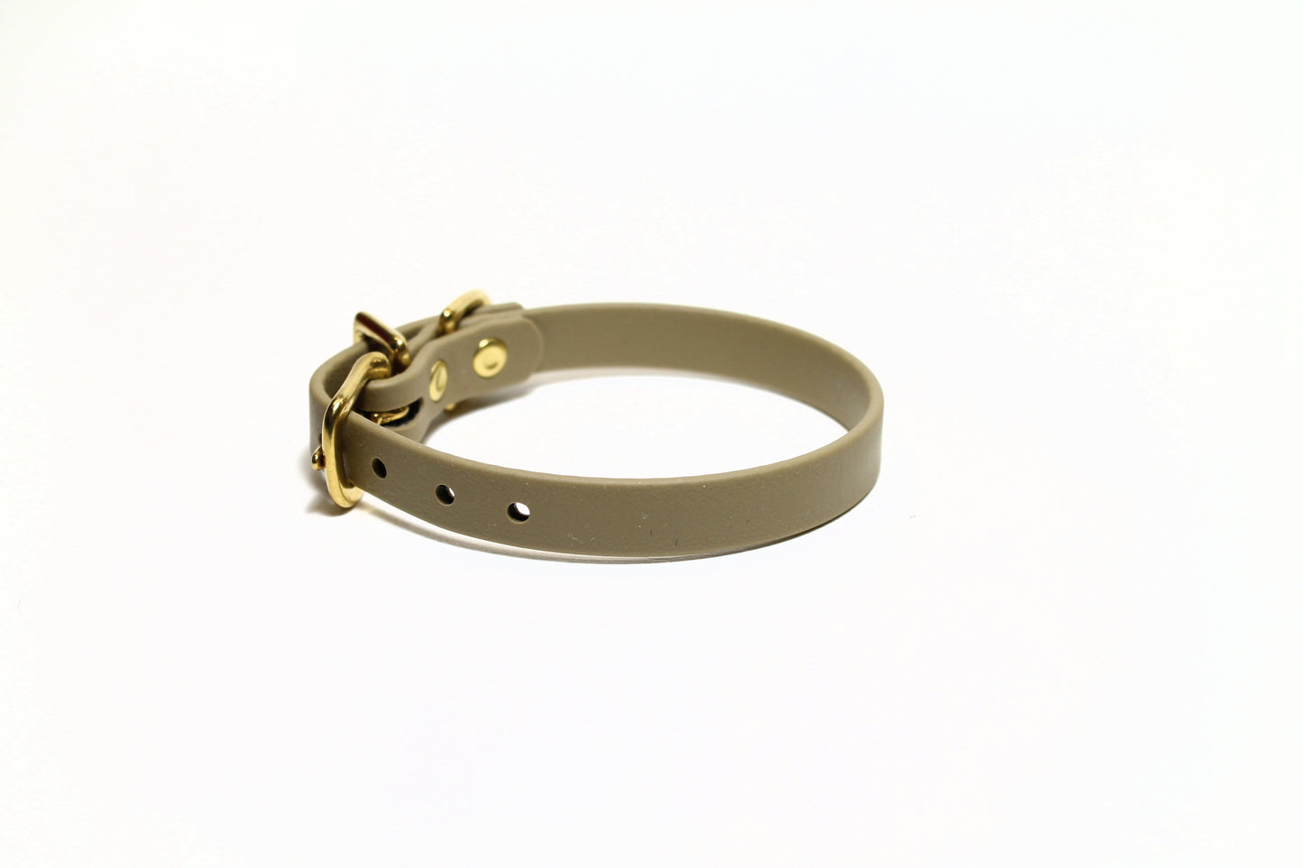 Sahara Tan (limited) Biothane Small Dog Collar - 1/2" (12mm) wide