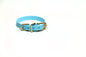 Frozen Blue Biothane Small Dog Collar - 1/2" (12mm) wide