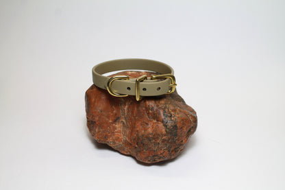 Sahara Tan (limited) Biothane Small Dog Collar - 1/2" (12mm) wide