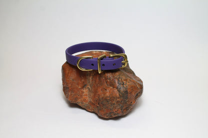 Royal Purple Biothane Small Dog Collar - 1/2" (12mm) wide