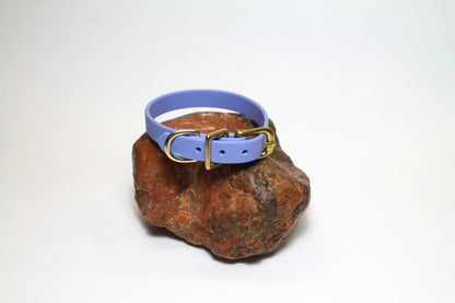 Periwinkle Biothane Small Dog Collar - 1/2" (12mm) wide