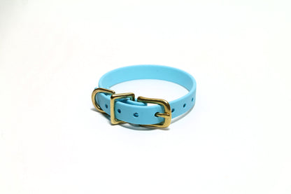 Little Pet or Dog Collar in Genuine Biothane - 12mm (1/2") width - 40 colours