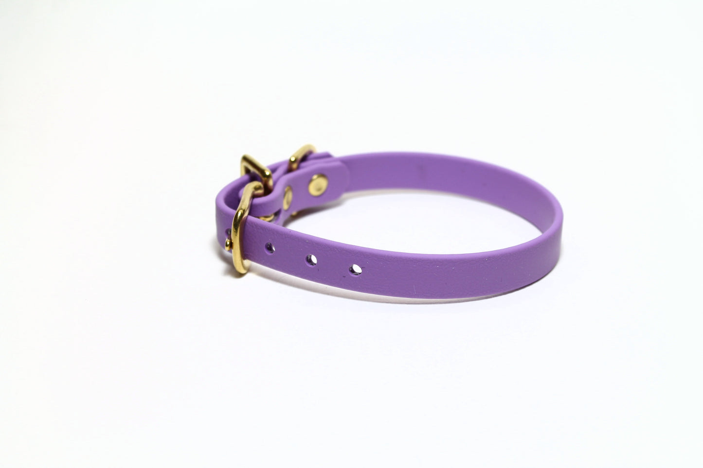 Amethyst Biothane Small Dog Collar - 1/2" (12mm) wide