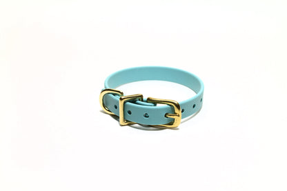 Dusty Turquoise Biothane Small Dog Collar - 1/2" (12mm) wide