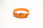 Bright Pumpkin Orange Biothane Small Dog Collar - 1/2" (12mm) wide