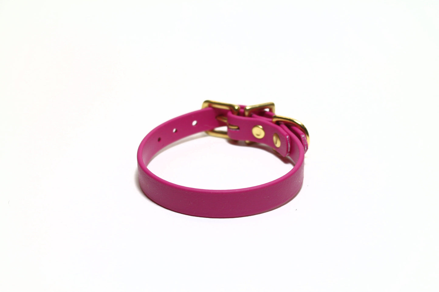 Raspberry Pink Biothane Small Dog Collar - 1/2" (12mm) wide