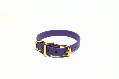 Royal Purple Biothane Small Dog Collar - 1/2" (12mm) wide