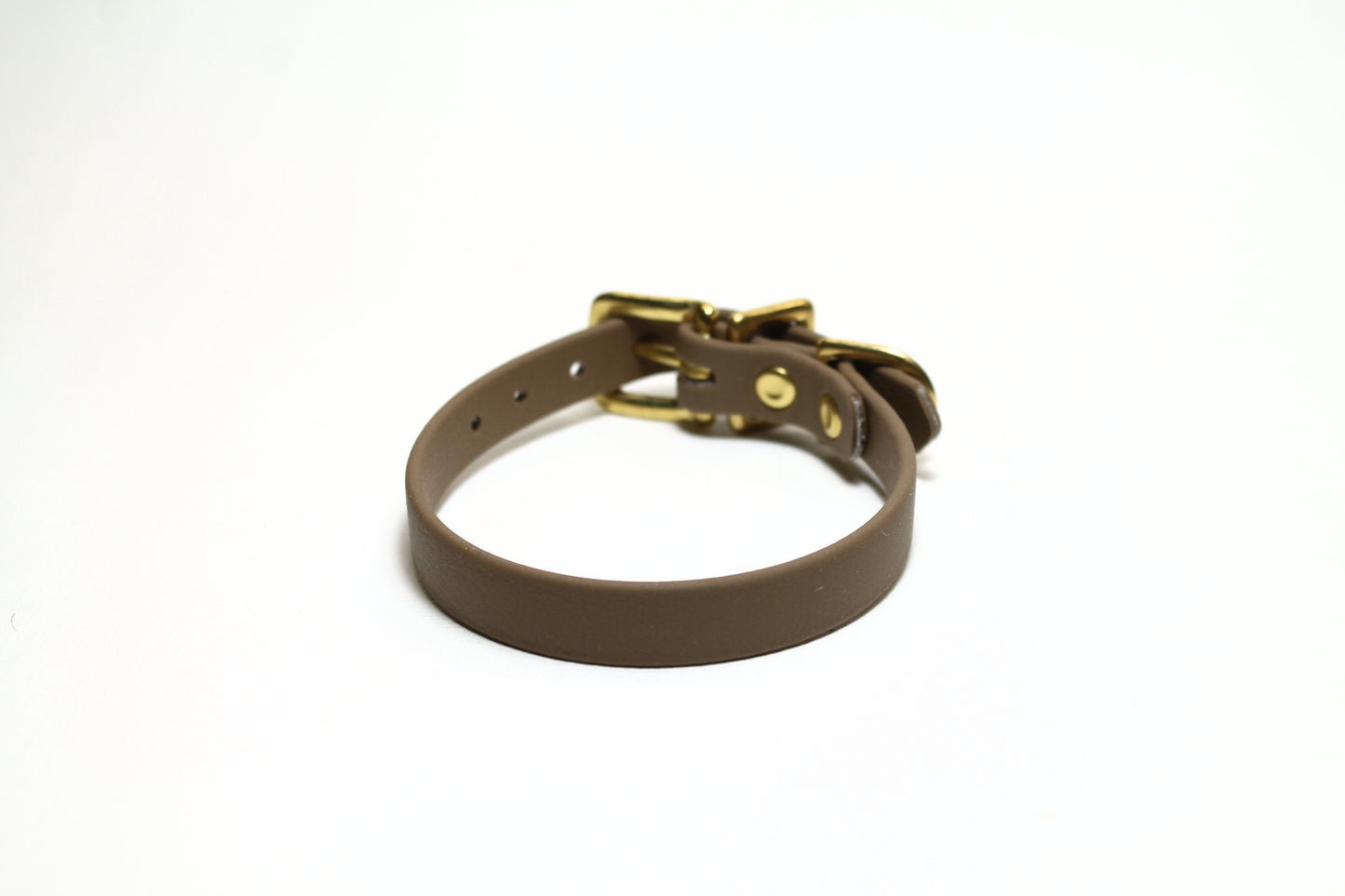 Coyote Tan (brown) Biothane Small Dog Collar - 1/2" (12mm) wide
