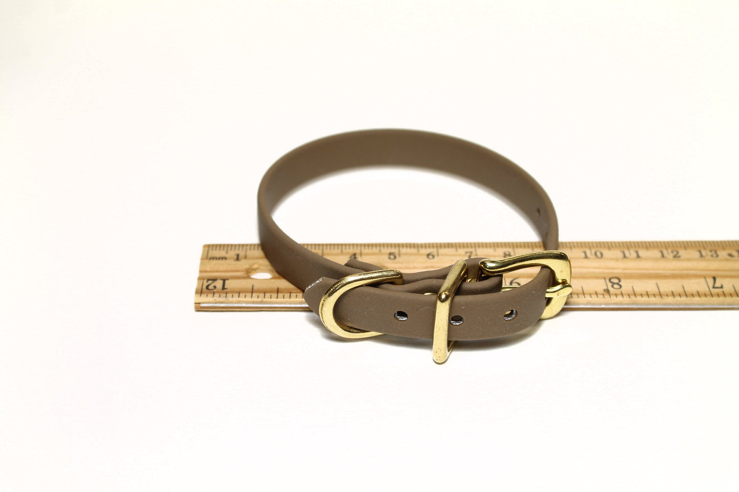 Coyote Tan (brown) Biothane Small Dog Collar - 1/2" (12mm) wide