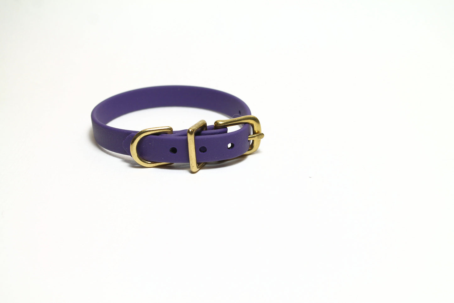 Royal Purple Biothane Small Dog Collar - 1/2" (12mm) wide